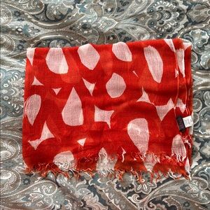 Anthropologie Red and White Sarong